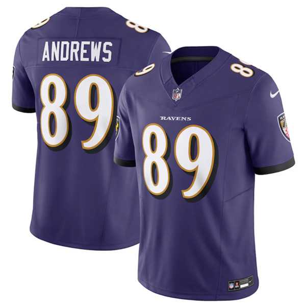 Men & Women & Youth Baltimore Ravens #89 Mark Andrews Purple 2023 F.U.S.E Vapor Jersey->baltimore ravens->NFL Jersey